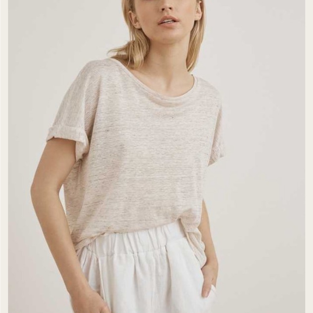 Little Lies Linen Tee - Natural